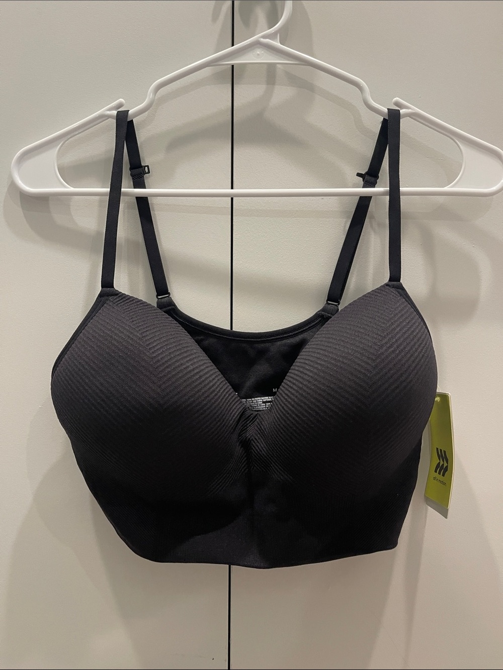 all in motion Black Seamless sports Bra